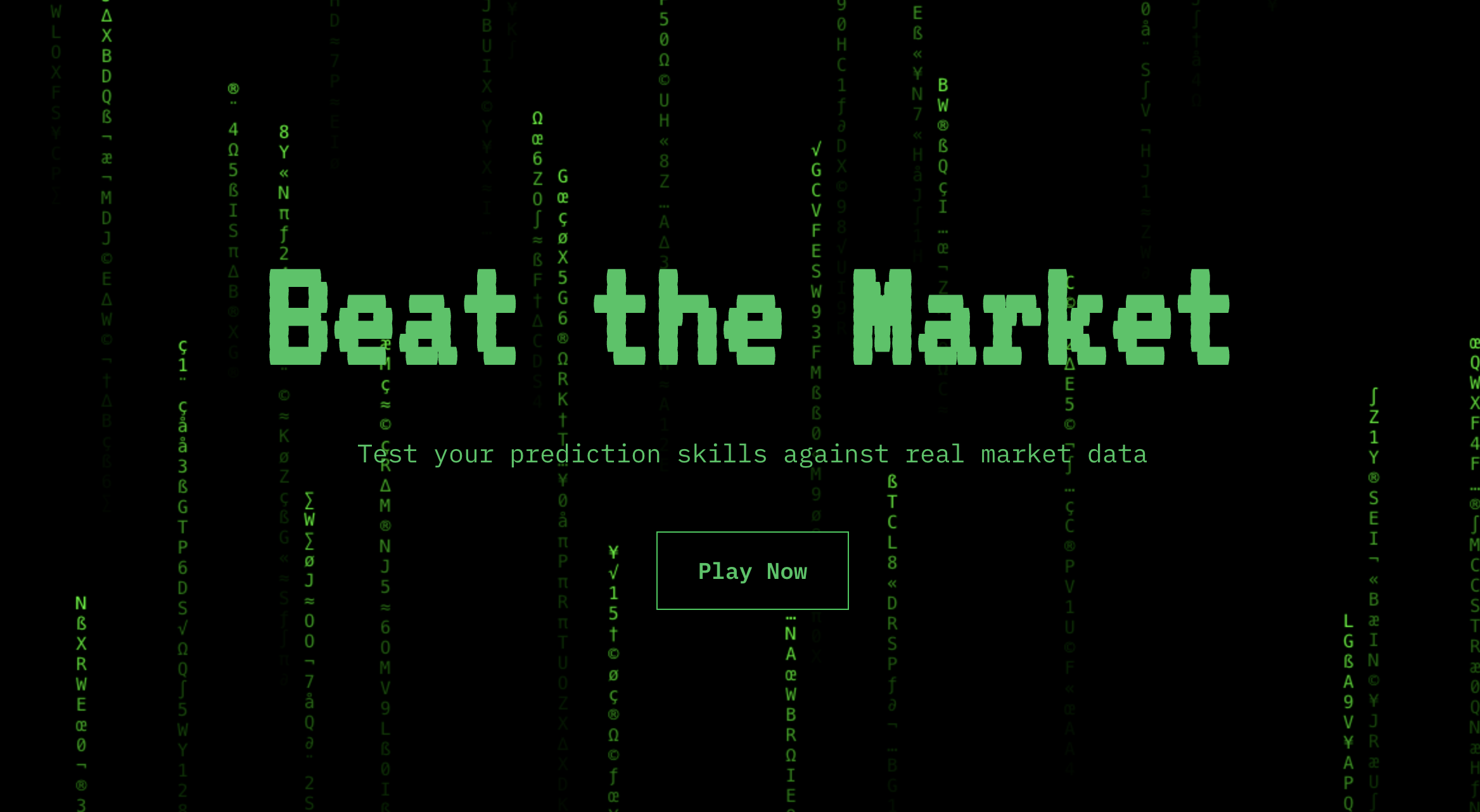Made a prediction market game where you can predict prediction markets